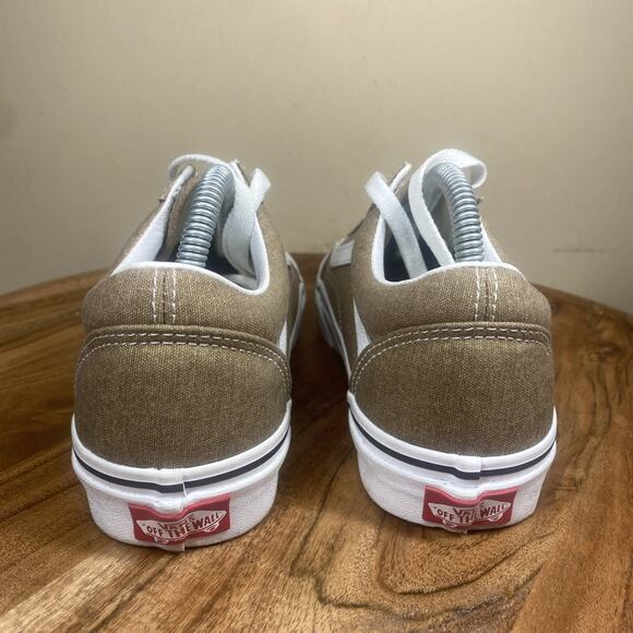 Vans Old Skool Bronze Age Womens Brown And White Size 6 Low Top Platform Shoes - Picture 3 of 10